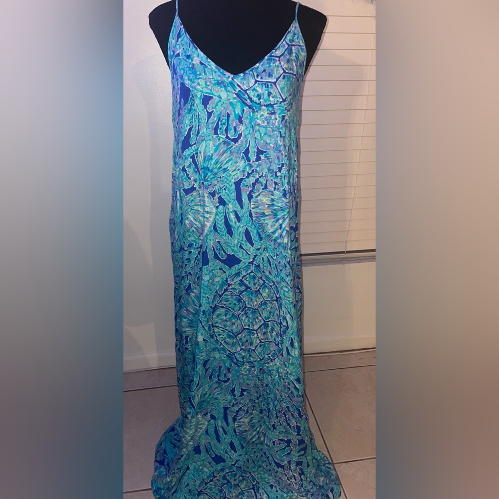 Lilly Pulitzer Alair Maxi Tortuga Time 🐢 🦄